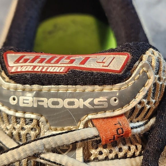 Brooks Shoes Mens 12 Gray Red Ghost 14 Sneaker Athleisure Running 1100981 D674 - Picture 9 of 11